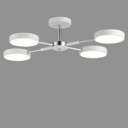 Люстра потолочная 5659/72CL LEDIO Lumion белый, хром Люстра потолочная LED 72W 3000-6000K 3902Лм 220V MIKA