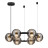 Люстра 5041/60L L-VISION Odeon Light черный/золото/дымчатый/металл/стеко Люстра LED 60W 4000К 1526Лм TRONI