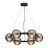 Люстра 5041/60L L-VISION Odeon Light черный/золото/дымчатый/металл/стеко Люстра LED 60W 4000К 1526Лм TRONI