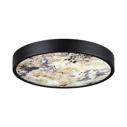 Настенно-потолочный светильник 5064/24L L-VISION Odeon Light черный/серо-беж./металл/натур.камень/акрил Настен.-потолочн. cветил