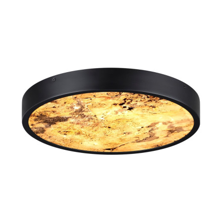 Настенно-потолочный светильник 5064/24L L-VISION Odeon Light черный/серо-беж./металл/натур.камень/акрил Настен.-потолочн. cветил