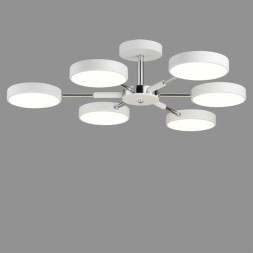 Люстра потолочная 5659/99CL LEDIO Lumion белый, хром Люстра потолочная LED 108W 3000-6000K 5773Лм 220V MIKA