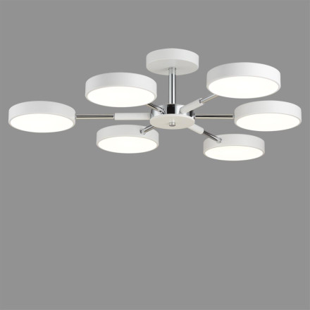 Люстра потолочная 5659/99CL LEDIO Lumion белый, хром Люстра потолочная LED 108W 3000-6000K 5773Лм 220V MIKA