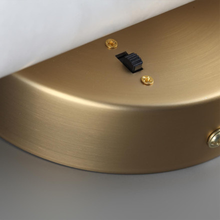 Настенный светильник 6674/12WL L-VISION Odeon Light латунь/металл/алебастр IP20 LED 12W 540Лм 3000K/4000K MARBELLA