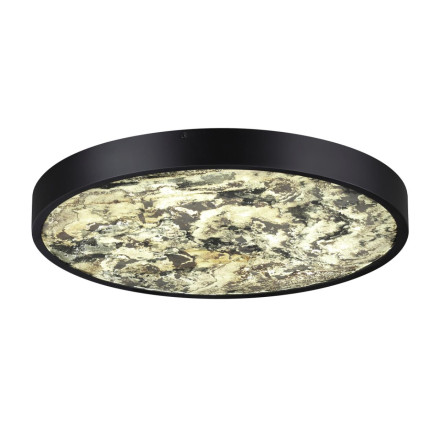Настенно-потолочный светильник 5064/40L L-VISION Odeon Light черный/серо-беж./металл/натур.камень/акрил Настен.-потолочн. cветил