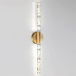 Настенный светильник 6679/6WL L-VISION Odeon Light античная бронза/металл/хрусталь IP20 LED 6W 360Лм 4000K ALETTA
