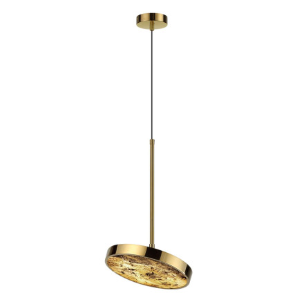 Подвес со сменой цветовой температуры 5079/15L Odeon Light металл/натуральный камень/акрил LED 15W 3000К/4000K/6000K BERGI