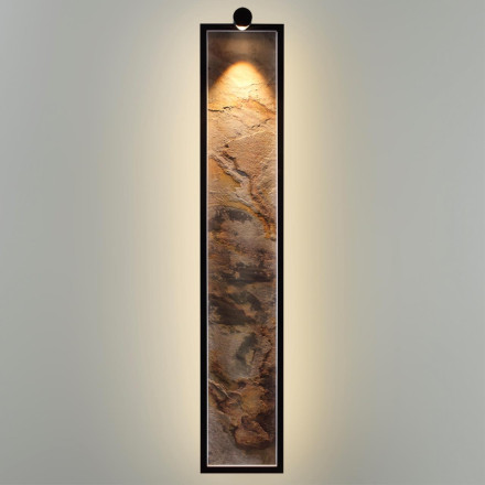 Настенный светильник со спотом LED 35W 3000K 5078/35WL L-VISION Odeon Light металл/натуральный камень/акрил STOFLAKE