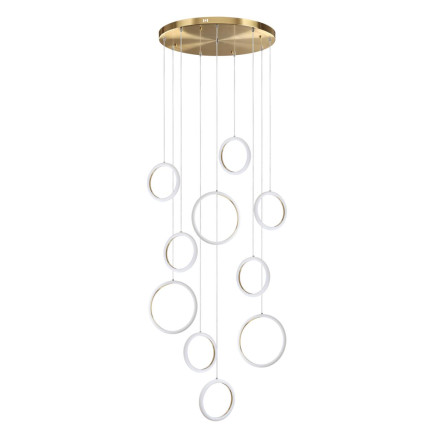 Светильник подвесной 5297/99L LEDIO LN23 087 золотой Светильник подвесной LED 140W 3000-6000K 11000Лм 220V NOVA