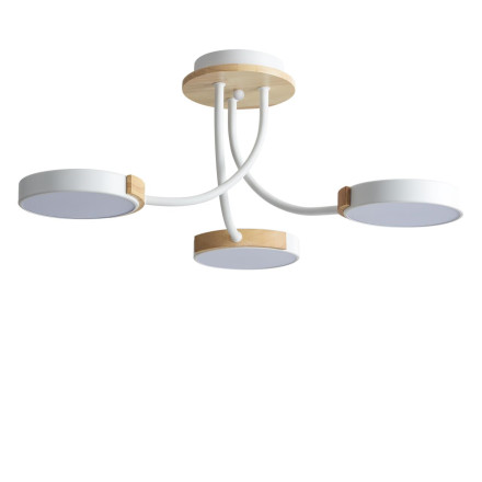 Люстра потолочная 5654/54CL LEDIO Lumion белый, дерево Люстра потолочная LED 54W 3000-6000K 3125Лм 220V ARLEY