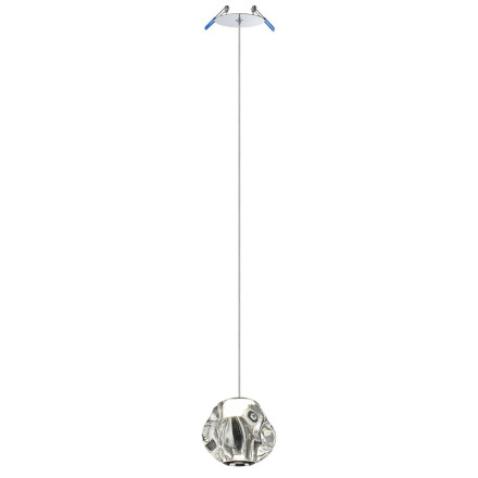 Подвес 5084/5L L-VISION Odeon Light хром/прозрачный/металл/акрил LED 5W 4000K 250Лм JEMSTONE