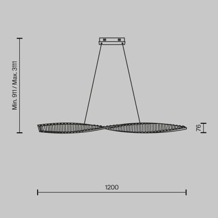 Подвесной светильник Maytoni P097PL-L36BS3K Maytoni Modern Pendant Krone Латунь LED 3000
