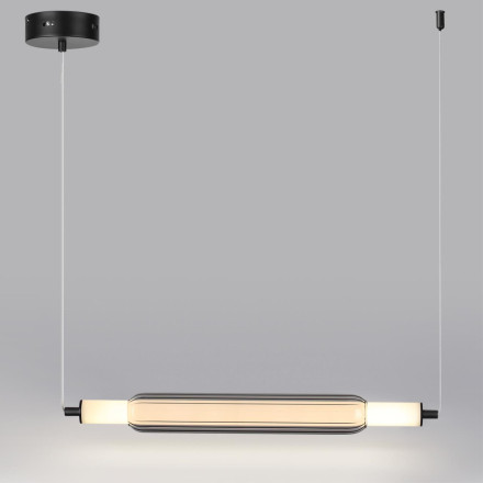 Подвес 6556/15L LEDIO LN24 черный/дымчатый/металл/акрил, стекло Подвес LED 15W 4000К 220V TRENDY