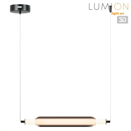 Подвес 6556/15L LEDIO LN24 черный/дымчатый/металл/акрил, стекло Подвес LED 15W 4000К 220V TRENDY