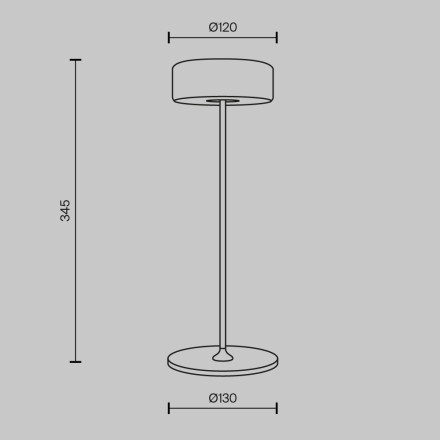 Аккумуляторный светильник Maytoni MOD229TL-L3W3K2 Maytoni Modern Modern AI Collaboration Белый LED