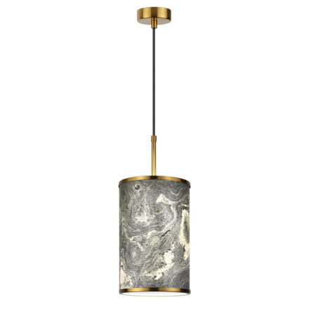 Подвес 5064/1A MODERN Odeon Light металл/натуральный камень &quot;шпон&quot; E27 LED 10W BERGI