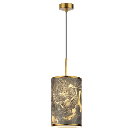 Подвес 5064/1A MODERN Odeon Light металл/натуральный камень &quot;шпон&quot; E27 LED 10W BERGI