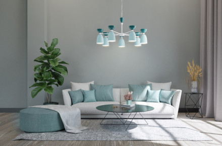 Подвесная люстра Cloches MOD113PL-07BL Maytoni