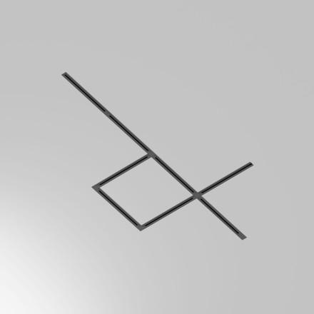 Шинопровод встраиваемый Technical TRX004-112B Maytoni Technical Однофазная трековая система UNITY Busbar trunkings Unity Черный