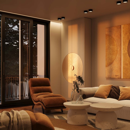 Потолочный светильник Technical C091CL-12W3K-B Maytoni Technical Ceiling Glare Черный LED 3000