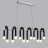 Люстра потолочная 5699/12C MODERNI Lumion чёрный, хром Люстра потолочная E14 12*60W 220V CASPIAN