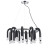 Люстра 5699/20 MODERNI Lumion чёрный, хром Люстра E14 20*60W 220V CASPIAN
