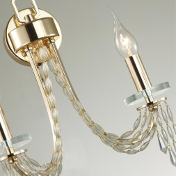 Бра 5063/2W CLASSIC Odeon Light золото/прозрачный/металл/хрусталь Бра E14 2*40W CAPEL