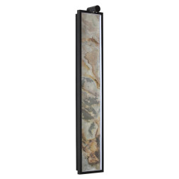 Настенный светильник со спотом LED 30W 3000K STOFLAKE 5078/30WL L-VISION Odeon Light черный/серо-беж./металл/натур.камень/акрил