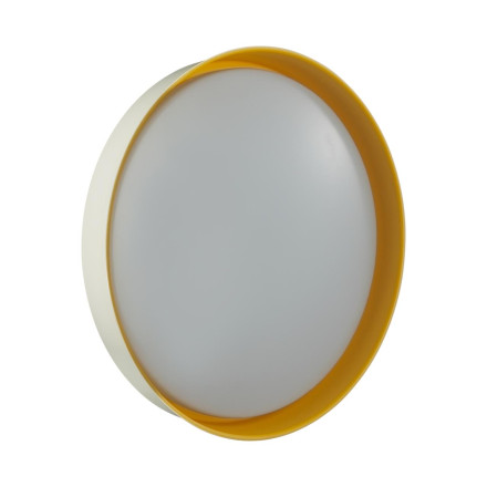 Настенно-потолочный светильник 7711/DL COLOR Sonex пластик/белый/желтый LED 48Вт 4000К D407 IP43 TUNA YELLOW