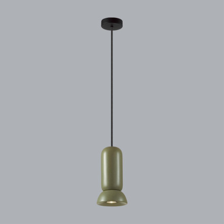 Подвес 5054/1B PENDANT Odeon Light черный/зеленый/металл/керамика Подвес GU10 LED 4W KERAMA