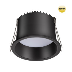 Светильник встраиваемый светодиодный 359235 SPOT Novotech черный IP20 LED 9W 220V 540Лм 3000К TRAN