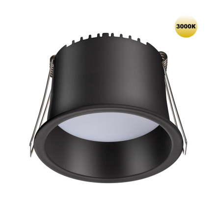 Светильник встраиваемый светодиодный 359235 SPOT Novotech черный IP20 LED 9W 220V 540Лм 3000К TRAN