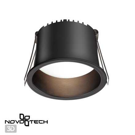 Светильник встраиваемый светодиодный 359235 SPOT Novotech черный IP20 LED 9W 220V 540Лм 3000К TRAN