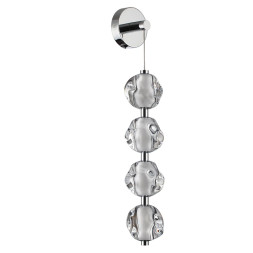 Бра 5084/17WL L-VISION Odeon Light хром/прозрачный/металл/акрил Бра LED 17W 4000K 850Лм JEMSTONE