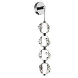 Бра 5084/17WL L-VISION Odeon Light хром/прозрачный/металл/акрил Бра LED 17W 4000K 850Лм JEMSTONE