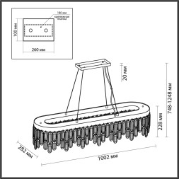 Подвесная люстра Semura 4985/12 Odeon Light