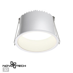 Светильник встраиваемый светодиодный 359236 SPOT Novotech белый IP20 LED 12W 220V 840Лм 3000К TRAN
