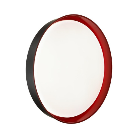 Настенно-потолочный светильник 7710/DL COLOR Sonex пластик/белый/красный LED 48Вт 4000К D407 IP43 TUNA RED