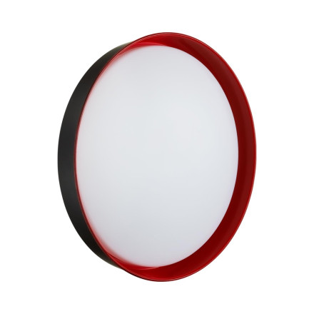 Настенно-потолочный светильник 7710/DL COLOR Sonex пластик/белый/красный LED 48Вт 4000К D407 IP43 TUNA RED