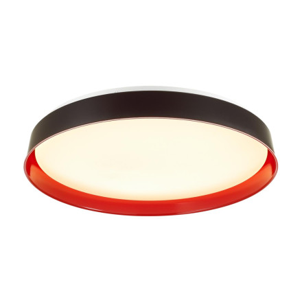 Настенно-потолочный светильник 7710/DL COLOR Sonex пластик/белый/красный LED 48Вт 4000К D407 IP43 TUNA RED