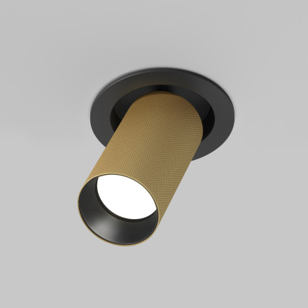 Встраиваемый светильник Technical C081CL-01-GU10-MG Maytoni Technical Ceiling Artisan Черный и Матовое золото GU10