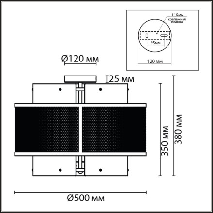 Люстра потолочная 8007/6C MODERNI LN24 черный/черный, золотой металл/металл, стекло Люстра потолочная Е14 6*40W 220V Zarina