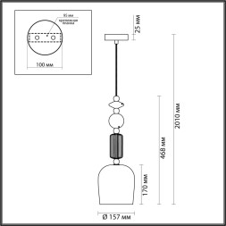 Подвесной светильник Candy 4861/1 Odeon Light