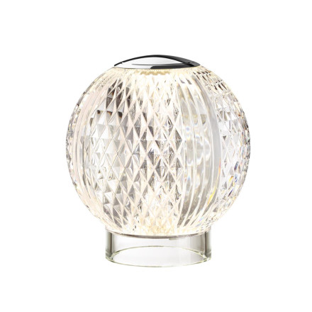 Настольный светильник 5007/2TL L-VISION Odeon Light хром/металл/акрил Настольный светильник LED 2W 4000K 200лм CRYSTAL