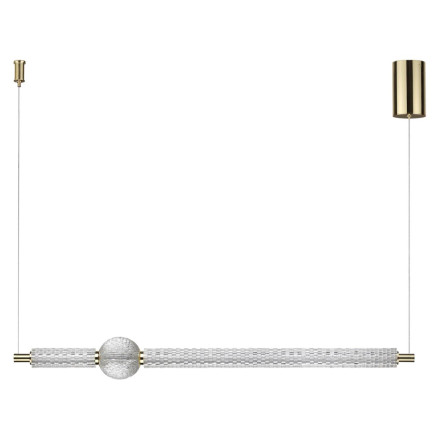 Подвес 5008/28L L-VISION Odeon Light золотой/металл/акрил Подвес LED 28W 4000K 2340лм CRYSTAL