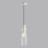 Подвес 5057/1B PENDANT Odeon Light белый/прозрачный/металл/стекло Подвес E27 1*40W SCROW