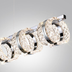 Люстра 5029/40L L-VISION Odeon Light хром/металл/акрил Люстра LED 40W 4000K 2453лм MIRAGE
