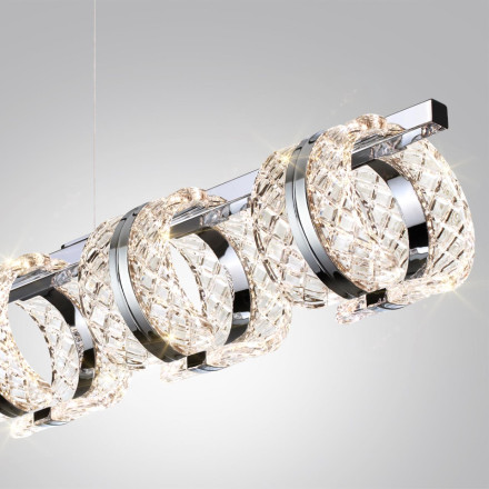 Люстра 5029/40L L-VISION Odeon Light хром/металл/акрил Люстра LED 40W 4000K 2453лм MIRAGE