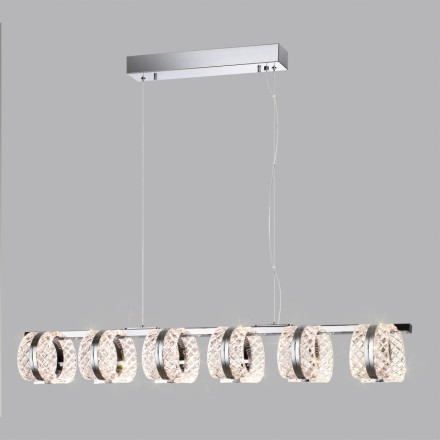 Люстра 5029/40L L-VISION Odeon Light хром/металл/акрил Люстра LED 40W 4000K 2453лм MIRAGE
