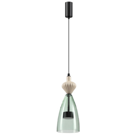 Подвес 5046/12LC L-VISION Odeon Light черный/зеленый/металл/стекло/керамика Подвес LED 12W 4000К 1400Лм PALLETA